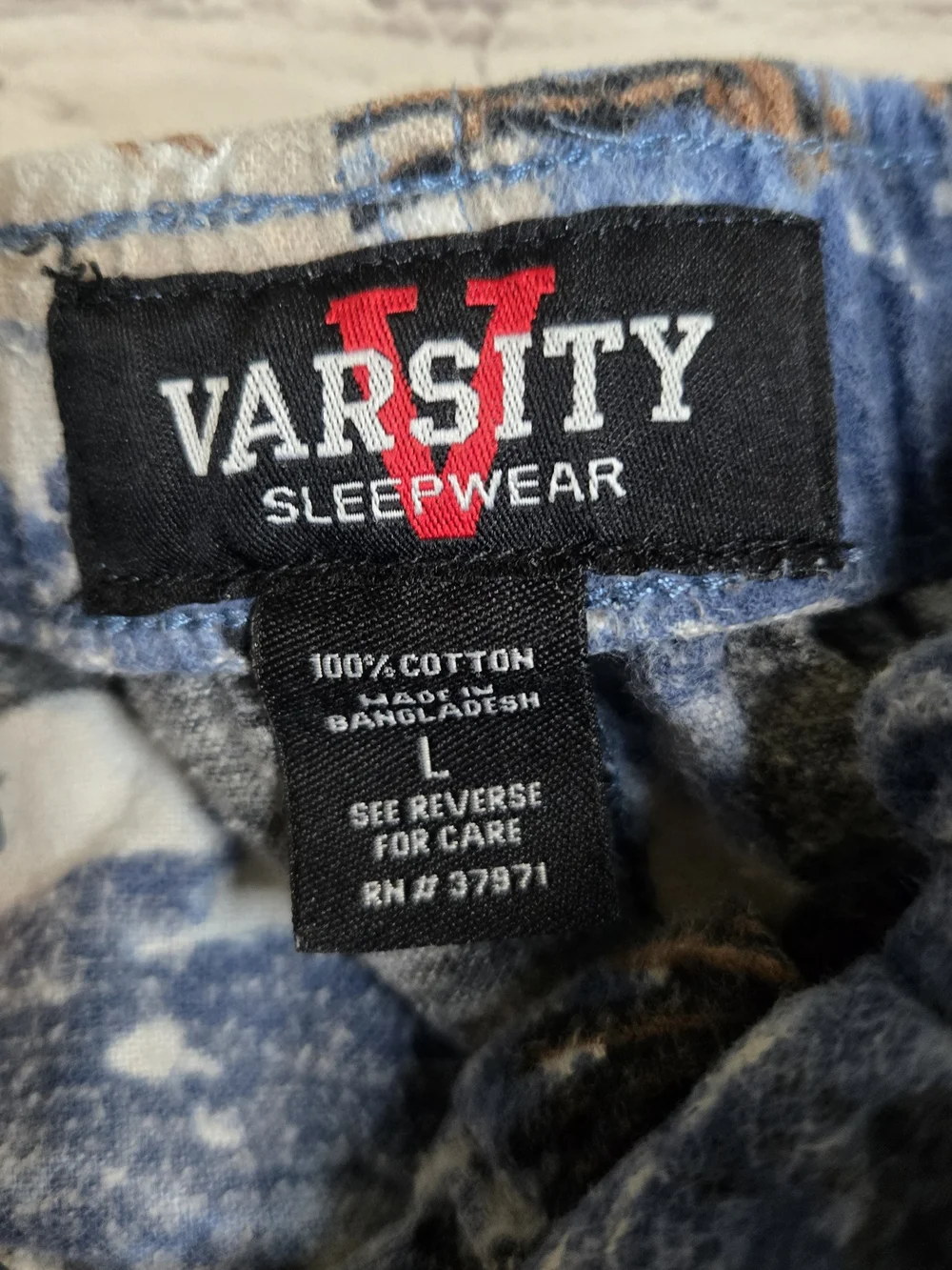 varsity sleepwear bald eagle nature 100% cotton flannel Sleep Lounge pants